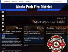 Tablet Screenshot of menlofire.org